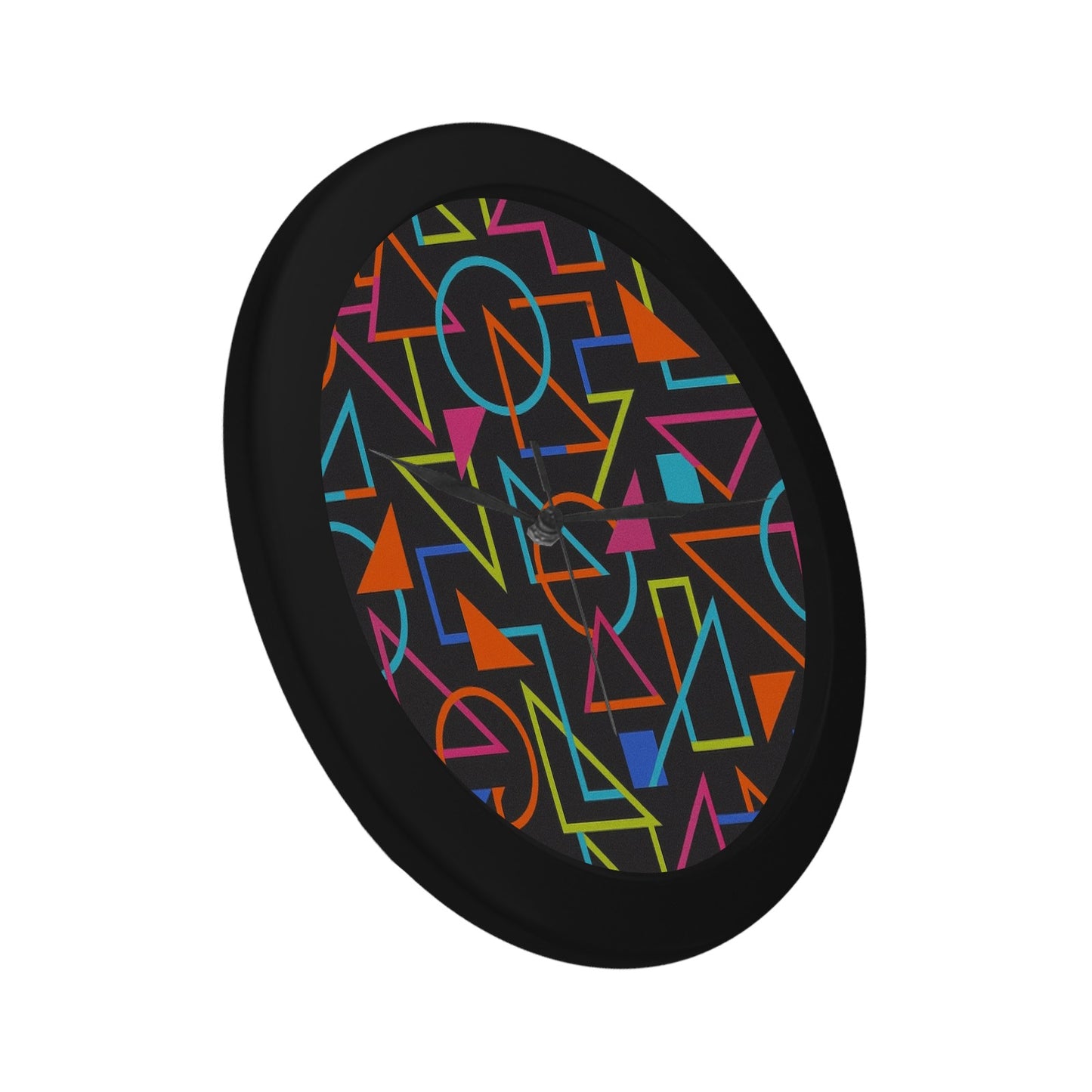 Black Plastic Wall Clock