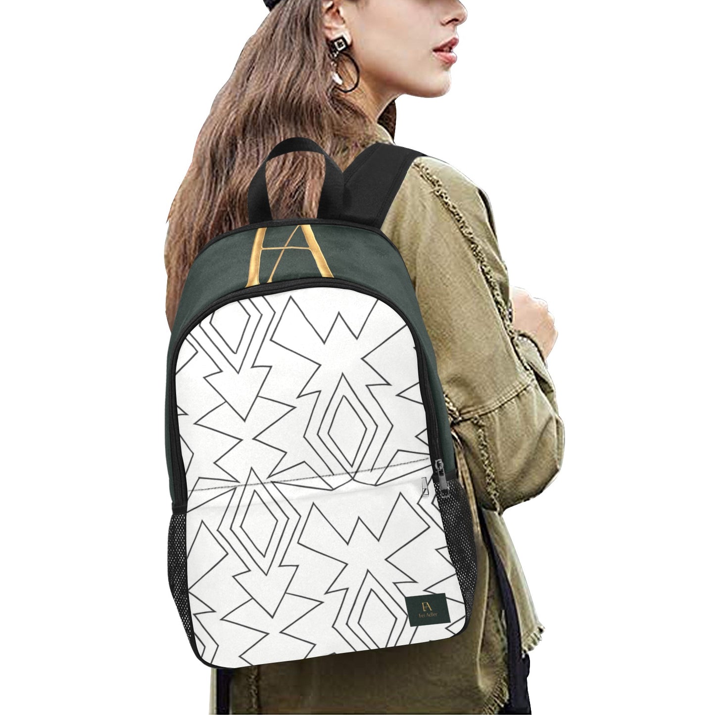 Zaino di Design unisex, con tasche laterali in rete