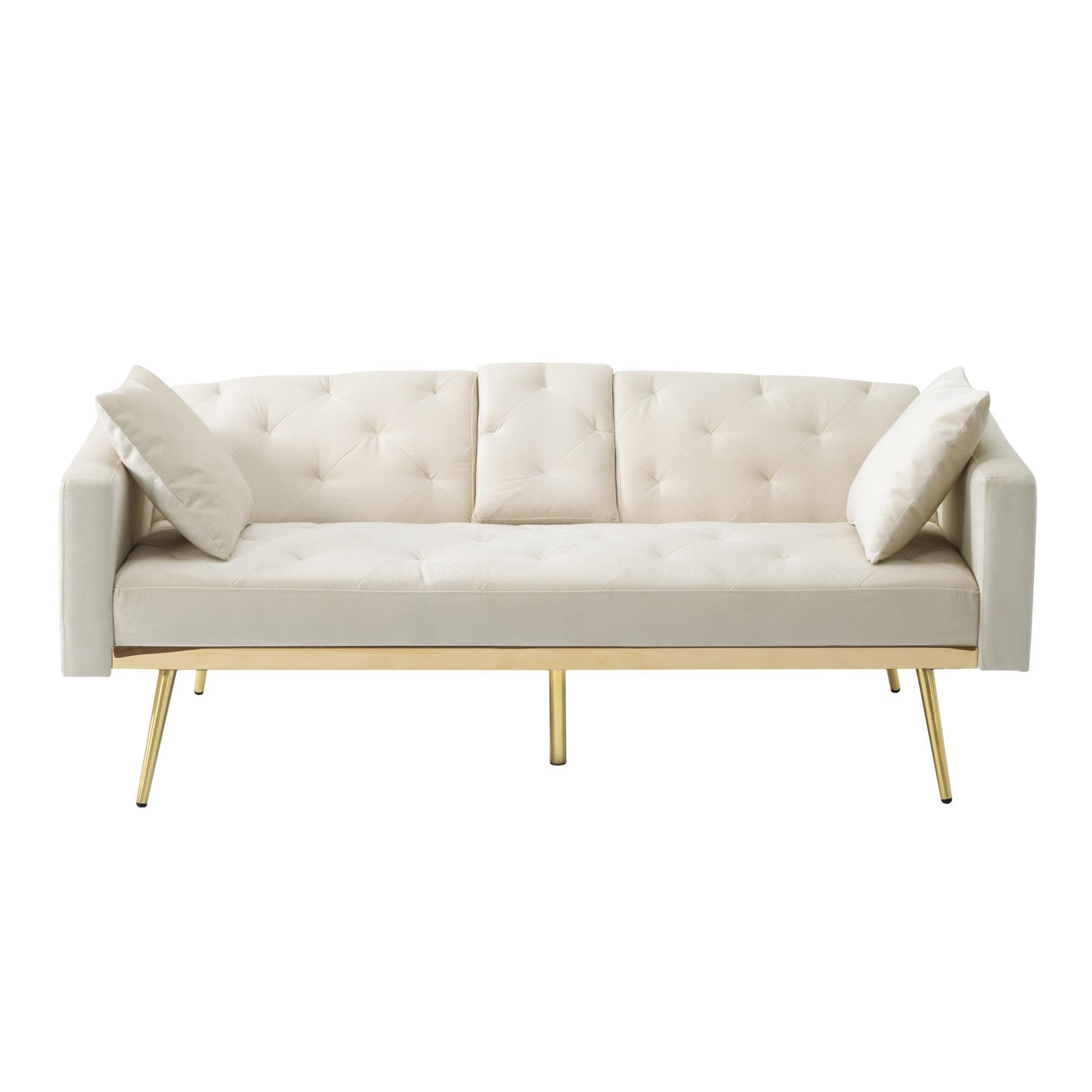 Divano letto futon elegante da 67,7 pollici