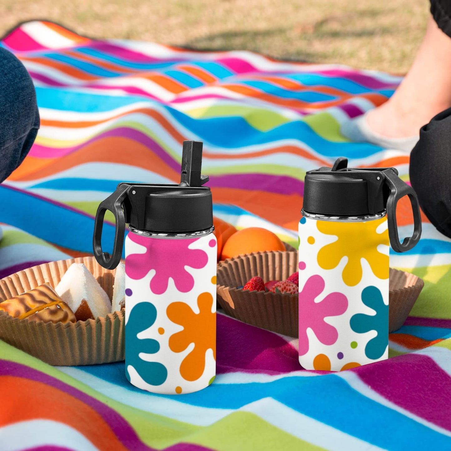 Borraccia per bambini con tappo a cannuccia