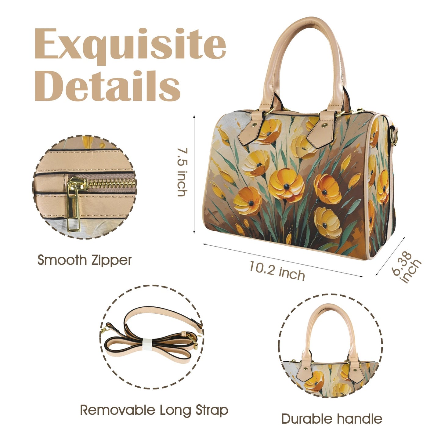 Borsa con manici "Papaveri"