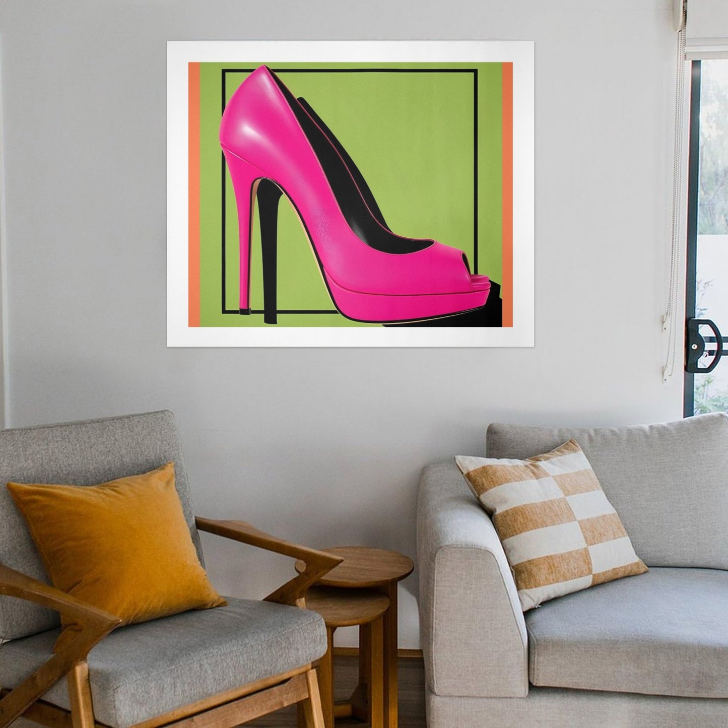 Trittico Artistico, stampa su tela "Pop Art"