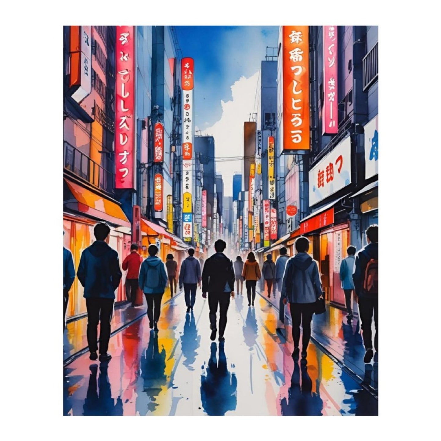 Stampa a Diamante su tela "Tokio"