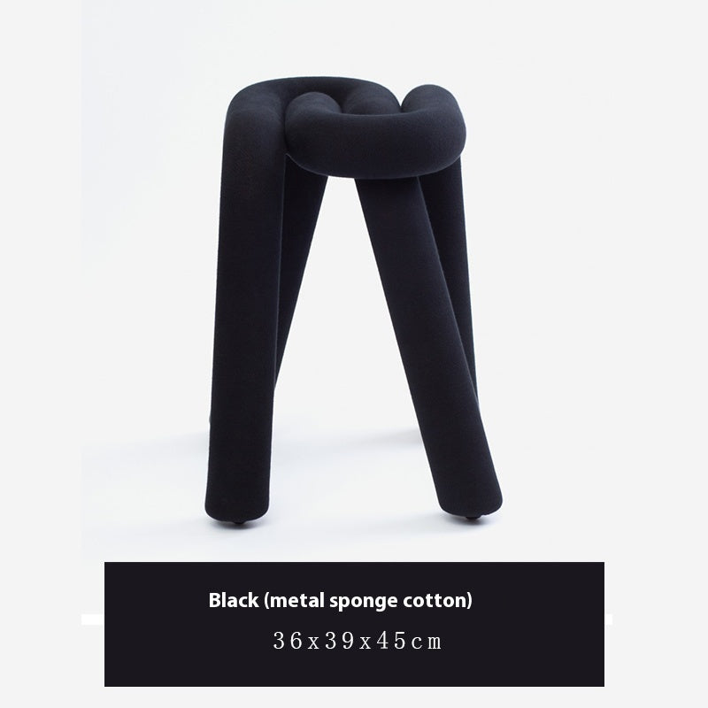 Sedia curva creativa in stile minimalista nordico