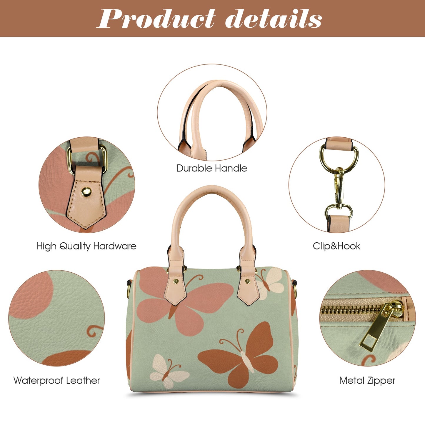 Borsa Satchel mini "Farfalle"