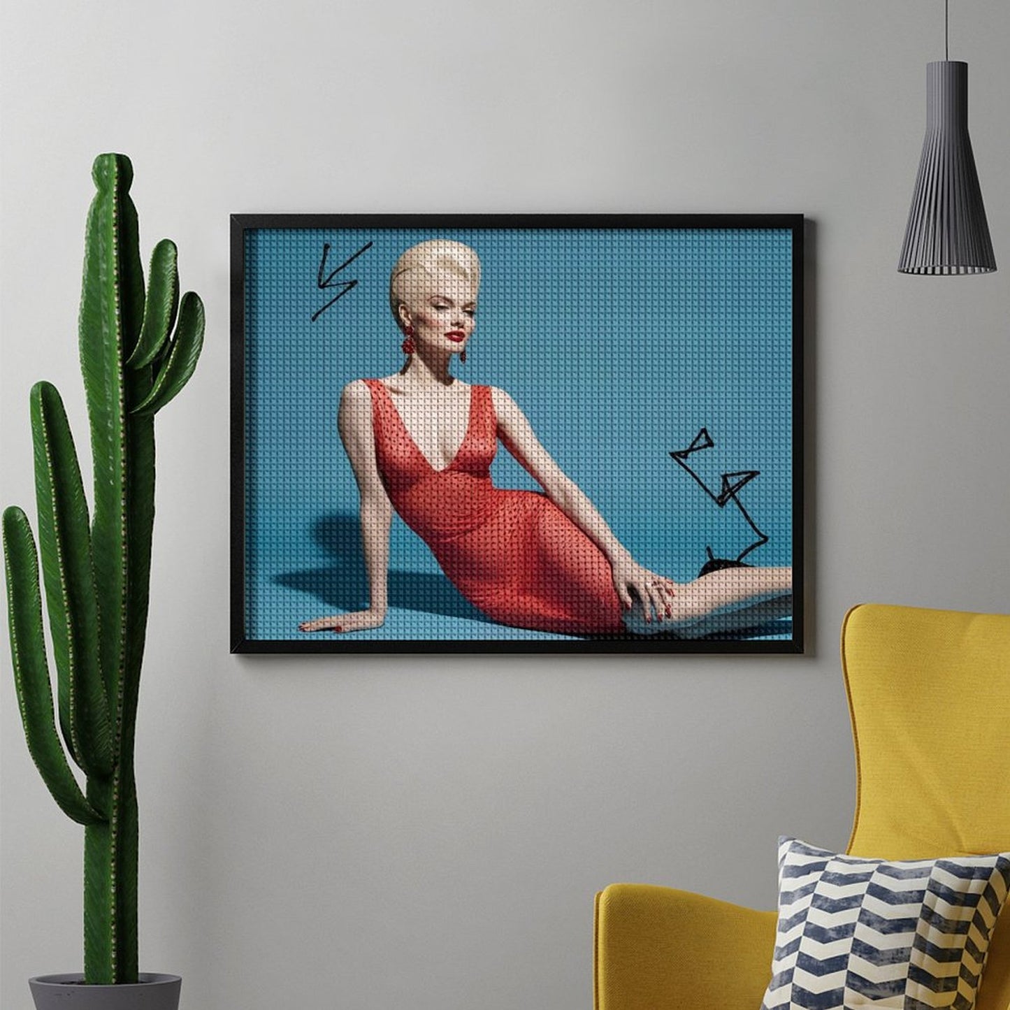 Dipinto a Diamante su tela "Marylin"