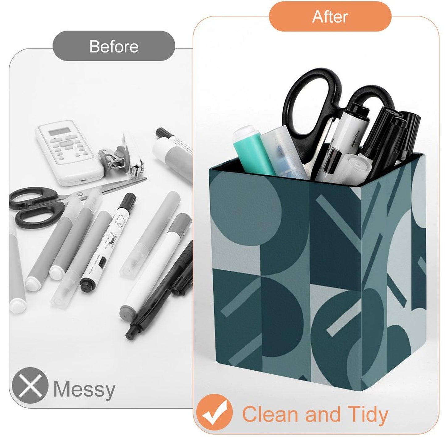 Portapenne quadrato di design