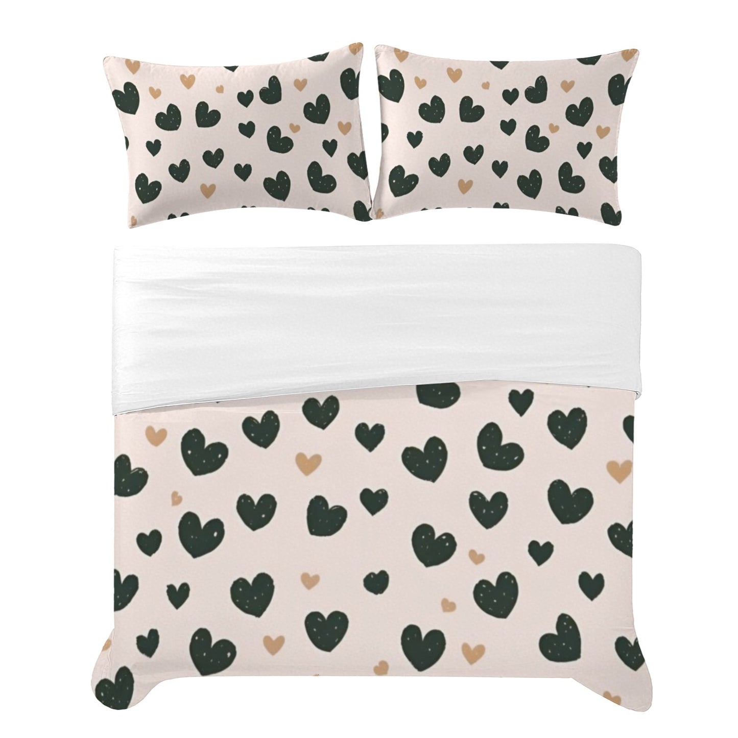 Set biancheria da letto "Cuoricini"