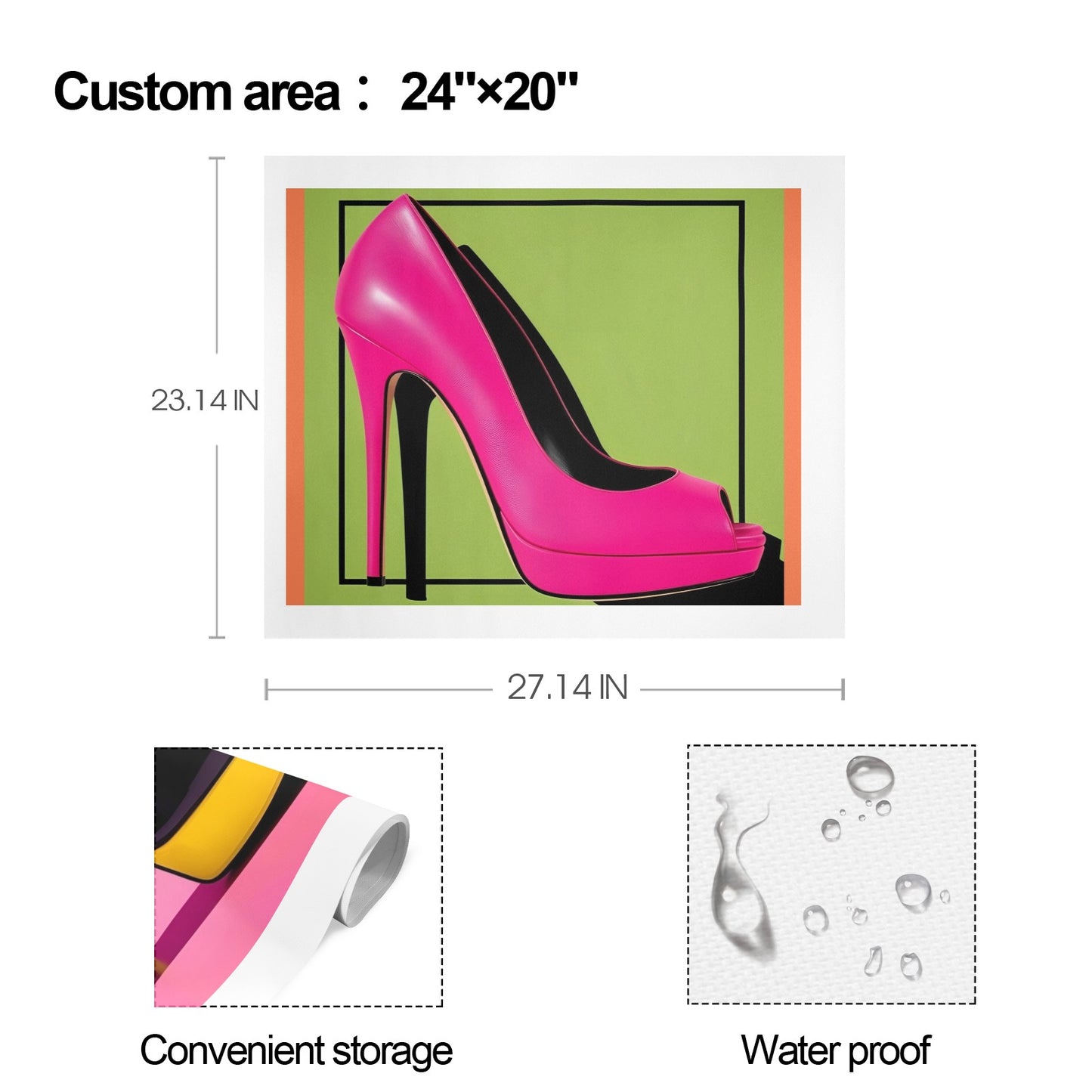 Trittico Artistico, stampa su tela "Pop Art"