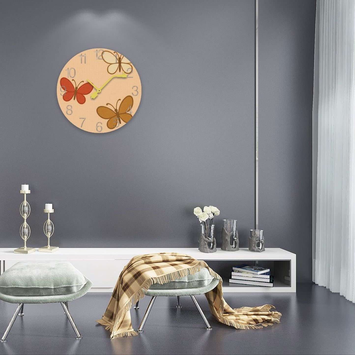 Orologio da parete in legno di design