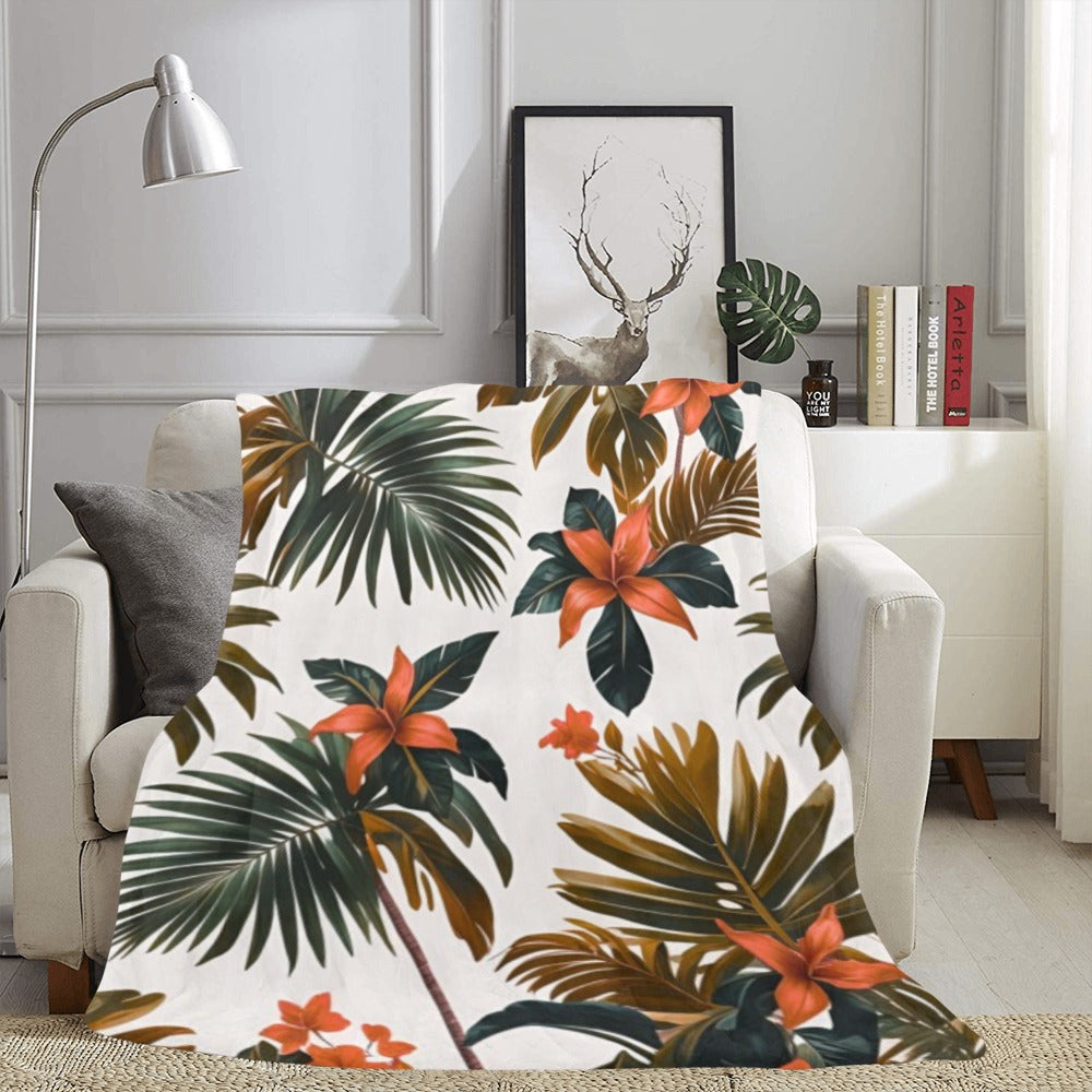 Coperta in micropile ultra morbida "Tropici"