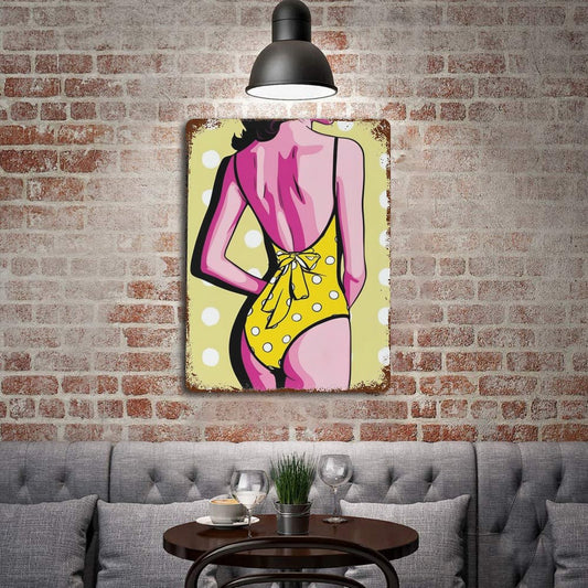 Cartello in Metallo "Costume in Pop"