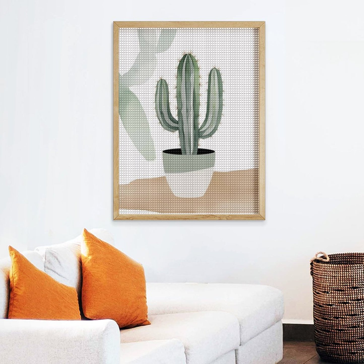 Dipinto a Diamante su tela "Cactus"