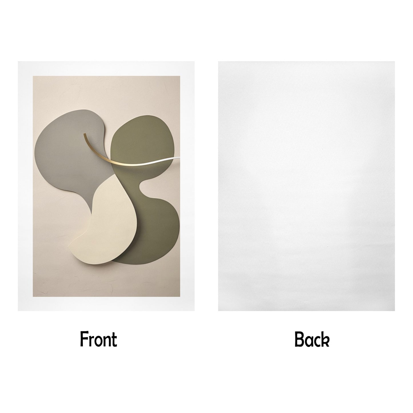 Trittico Artistico, stampa su tela "Abstract"