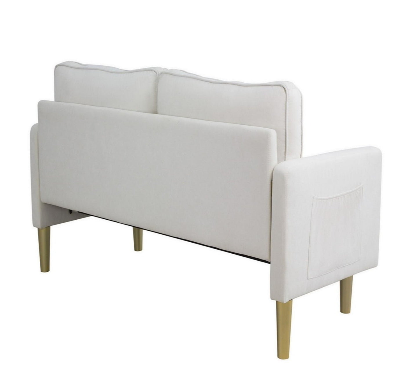 Divano in lino con 2 cuscini,  moderno ed elegante