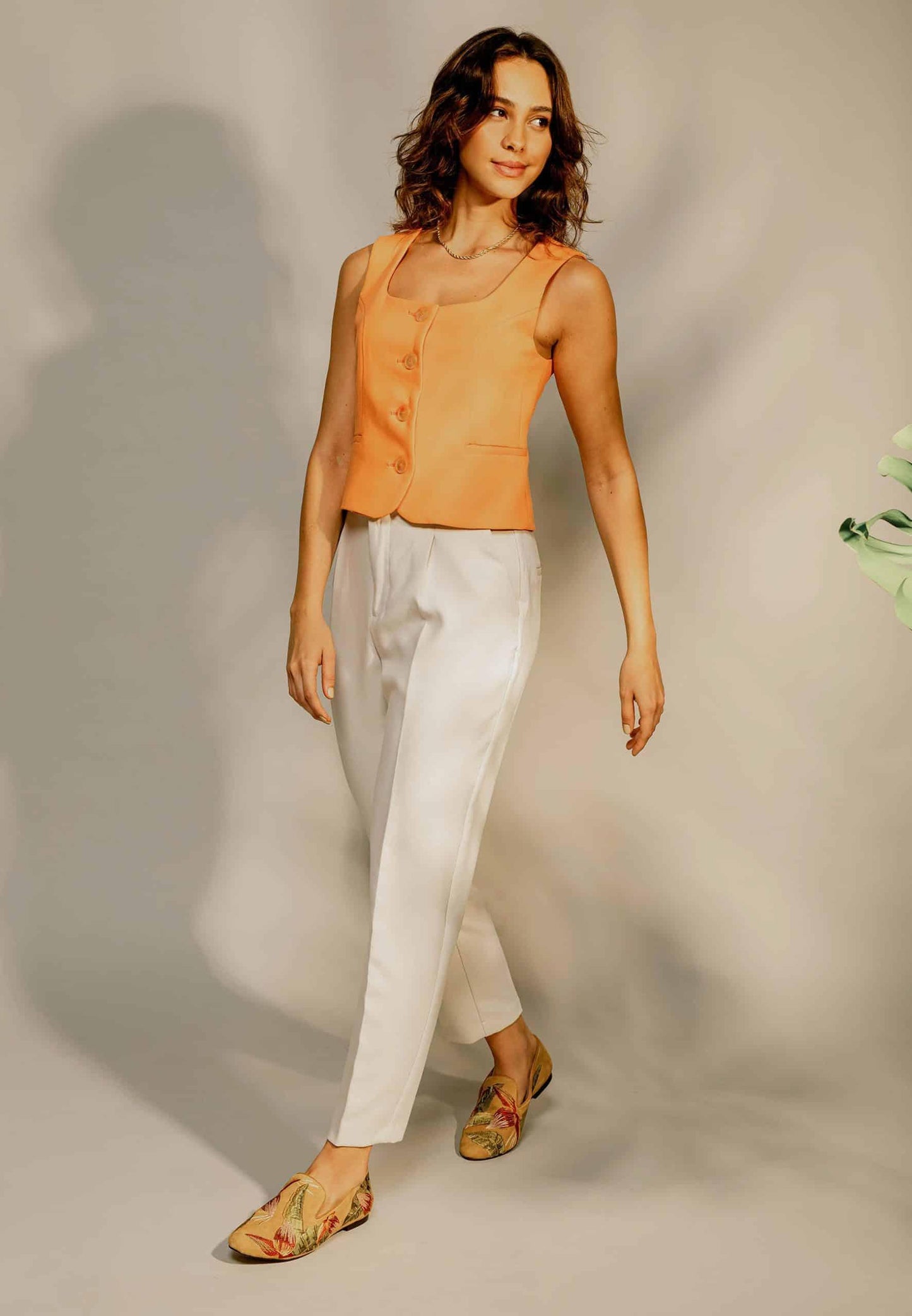 Mocassini da donna in pelle scamosciata Mangará - Ricamo fatto a mano