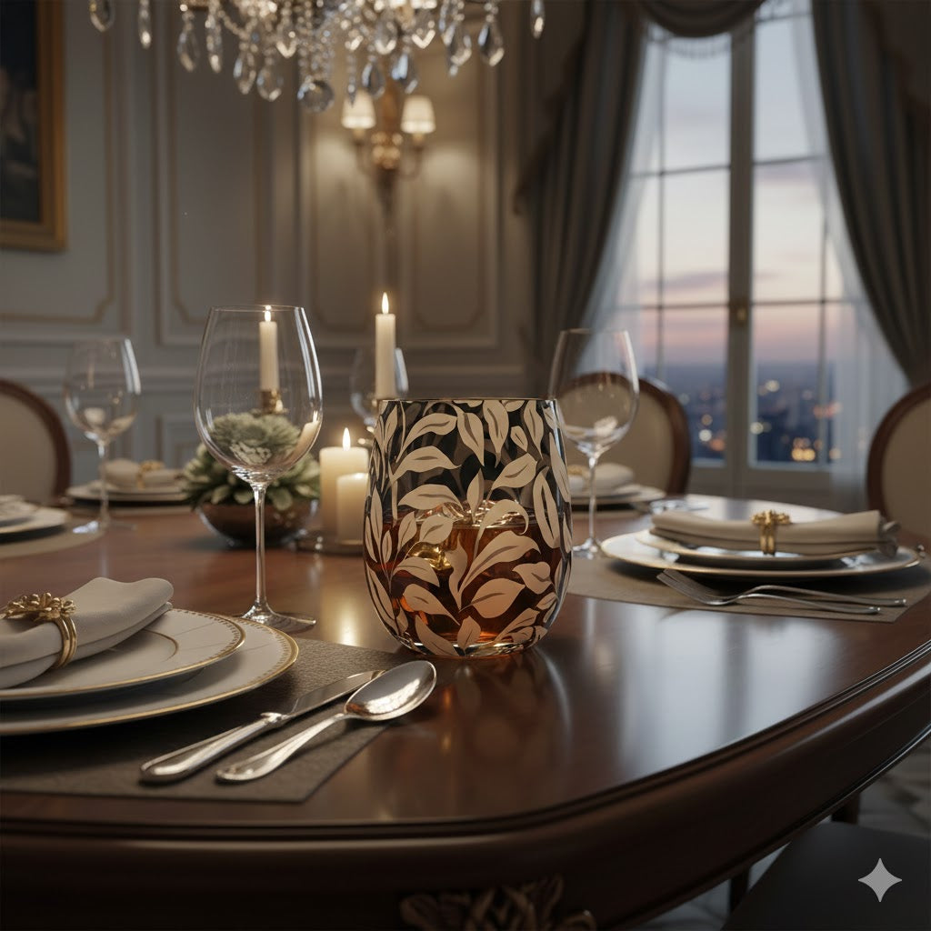 “Bicchieri Botanical Noir – FEI ADLER Luxury Glass Set”